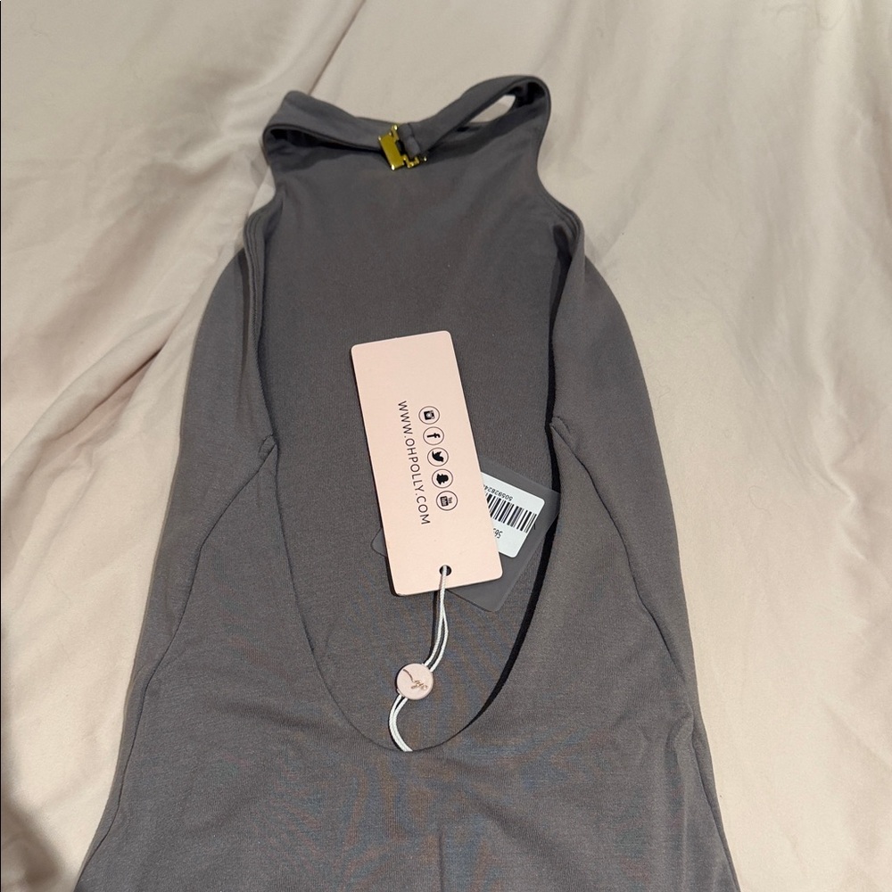 Charcoal Sleeveless Dress from Ohpolly